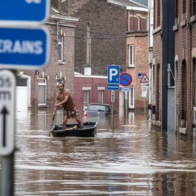 Новое наводнение из-за ливней началось на юге Бельгии