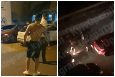 Муж звезды "Крепостной" устроил драку в Киеве, видео позора: был неадекватен и бился головой