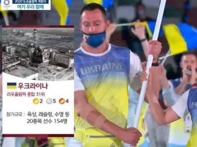 Олимпийский скандал. Южнокорейский телеканал на открытии Олимпиады представил Украину фотографией Чернобыля