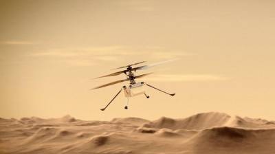 Вертолет NASA Ingenuity совершил рекордный полет на Марсе