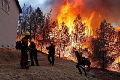 В США лесные пожары бушуют в более десяти штатах