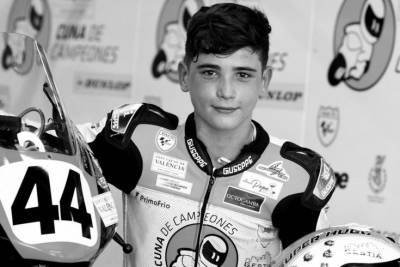 Испанский мотогонщик Мильан погиб после аварии на соревнованиях в возрасте 14 лет