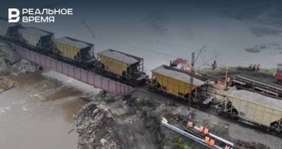 По Транссибирской магистрали восстановили движение поездов после обрушения железнодорожного моста