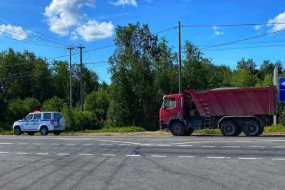 Пьяного водителя грузовика поймали сотрудники ГИБДД в Карелии