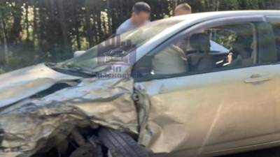На трассе под Красноярском произошло столкновение 4 автомобилей