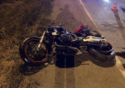 На рязанской трассе мотоциклист скончался после столкновения с опорой ЛЭП