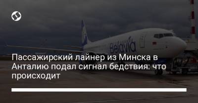 Пассажирский лайнер из Минска в Анталию подал сигнал бедствия: что происходит