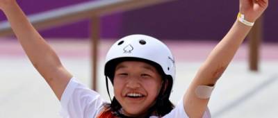 13-летняя японская скейтбордистка стала олимпийской чемпионкой
