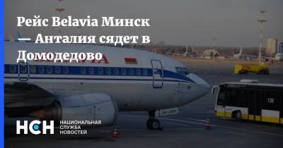 Рейс Belavia Минск — Анталия сядет в Домодедово