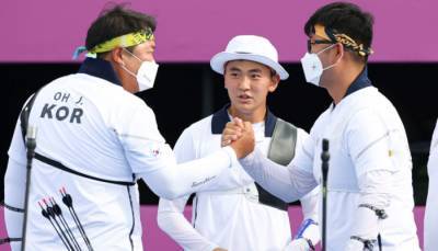 Южная Корея выиграла мужской турнир по стрельбе из лука на Олимпиаде