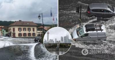 Ливни в Швейцарии, Британии и Китае вызвали потоп – фото и видео стихии