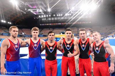 Российские гимнасты завоевали золото в командном первенстве на Олимпиаде в Токио