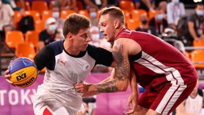 Россия обыграла Латвию в мужском олимпийском турнире по баскетболу 3×3