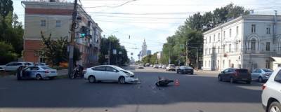 В Воронеже выясняют обстоятельства ДТП мотоцикла с иномаркой, в котором пострадал байкер