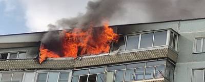 В Новосибирске ветер перекинул огонь с квартиры на чужой балкон