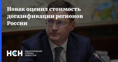 Новак оценил стоимость догазификации регионов России