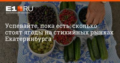 Успевайте, пока есть: сколько стоят ягоды на стихийных рынках Екатеринбурга