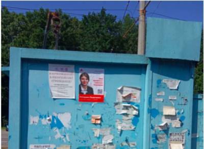 По Виннице распространяются плакаты с лозунгами новой политической партии "Национальная платформа"
