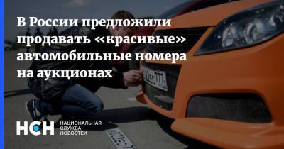 Александр Шерин - В России предложили продавать «красивые» автомобильные номера на аукционах - nsn.fm - Россия