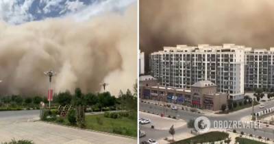 Песчаная буря в Китае – видео и все подробности