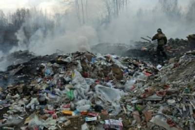 В Кинешме с 12 июля тушат возгорание на местной свалке