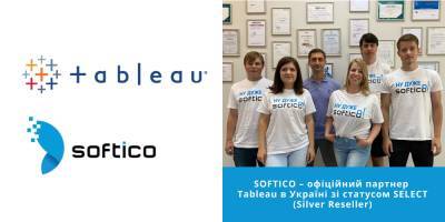 Компания SOFTICO повысила статус до Silver Reseller Tableau в Украине