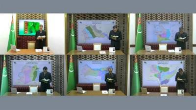 На рабочем совещании главы регионов показали Бердымухамедову карты сельхозполей