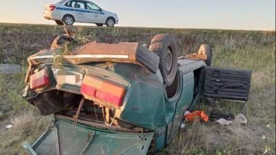 В Башкирии при опрокидывании автомобиля погиб водитель