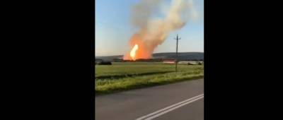 В России произошел взрыв на магистральном газопроводе
