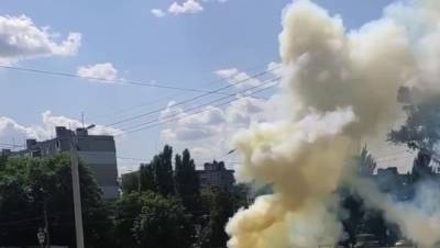 В Харькове прямо из-под земли вырвался столб огня, видео: "Горит земля!"
