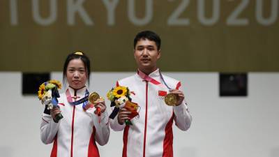 Китайцы завоевали золото в стрельбе из пневматической винтовки на ОИ в Токио