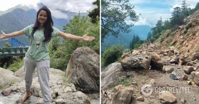 Камнепад в Индии – погибшая девушка накануне восхищалась красотой гор, фото
