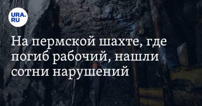 На пермской шахте, где погиб рабочий, нашли сотни нарушений