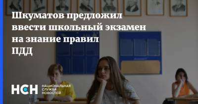Шкуматов предложил ввести школьный экзамен на знание правил ПДД