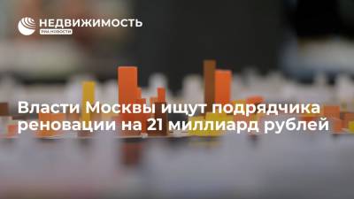 Власти Москвы ищут подрядчика реновации на 21 миллиард рублей