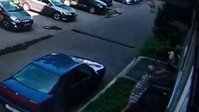 В Новокузнецке пенсионерка поймала выпавшего из окна ребёнка — видео