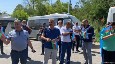 Представители азербайджанской диаспоры прибыли в Шушу (ФОТО)