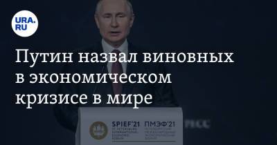 Путин назвал виновных в экономическом кризисе в мире
