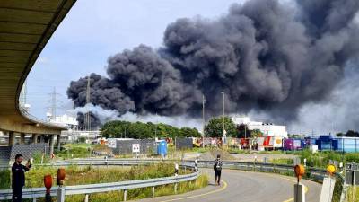 Мощный взрыв прогремел на химическом полигоне в городе Леверкузен в Германии