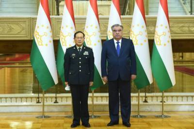 Эмомали Рахмон обсудил с главой Минобороны Китая напряженность в Афганистане
