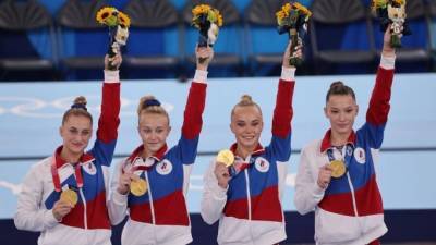 Петербургская гимнастка Лилия Ахамимова выиграла золото на Олимпийских играх в Токио