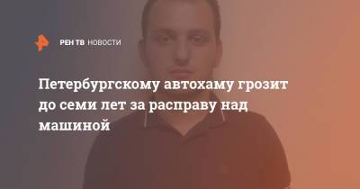 Петербургскому автохаму грозит до семи лет за расправу над машиной - ren.tv - Санкт-Петербург