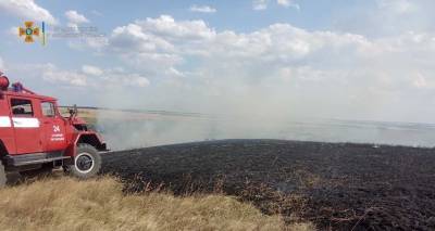 На Луганщине произошел масштабный пожар на открытой местности