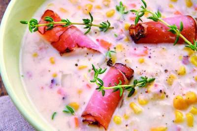 Вкуснейший кукурузный суп с ветчиной прошутто: пошаговый рецепт