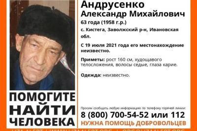 В Ивановской области с 19 июля ищут пропавшего дедушку