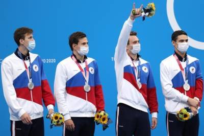 Российские пловцы завоевали серебро Олимпиады в эстафете 4х200 метров вольным стилем