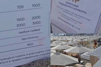В Сочи обнаружили элитный пляж, на котором спасение утопающего оценили в 800 рублей