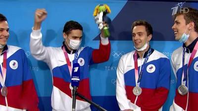 Новый успех российских пловцов на Олимпиаде в Токио — серебро в эстафете вольным стилем