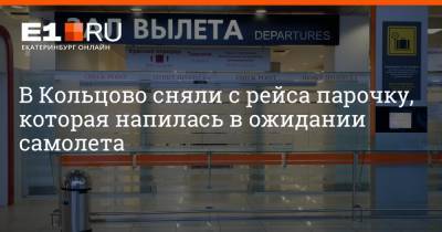 В Кольцово сняли с рейса парочку, которая напилась в ожидании самолета