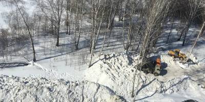 Под Новосибирском чиновники отправились искать незаконный снегоотвал - runews24.ru - Новосибирск - Новосибирская обл. - Краснообск - Экология